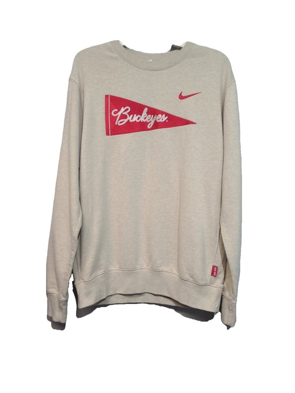 Nike Men's Ohio State Buckeyes Pennant College Pullover Crew Neck Size M
